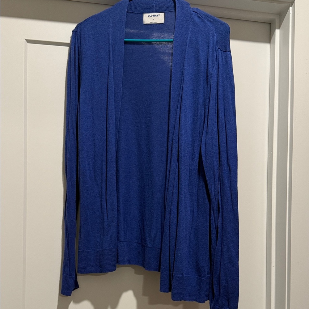 Old Navy Women's Vibrant Blue Cardigan